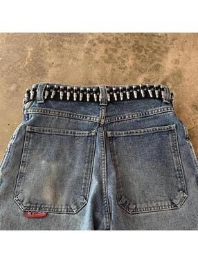 Cyber Bullet belt studded vintage y2k style. Cool grunge/punk look
